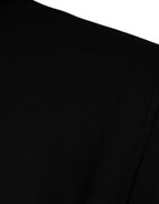 Schwarzer Medusa Baumwoll-Hoodie Pullover
