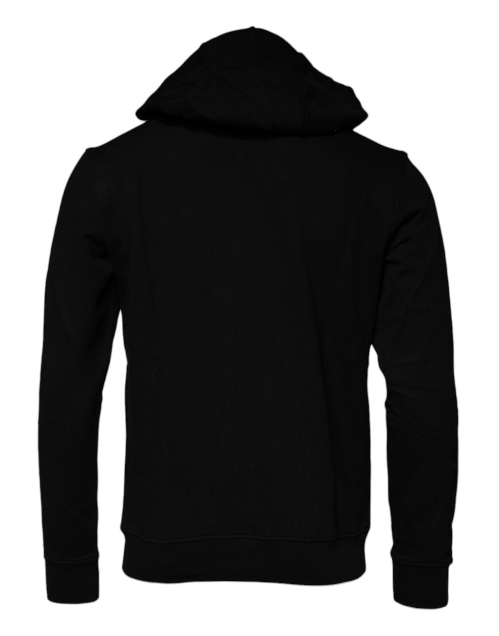 Schwarzer Medusa Baumwoll-Hoodie Pullover