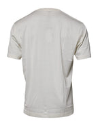 Off-White Rundhals-T-Shirt Kurzarm
