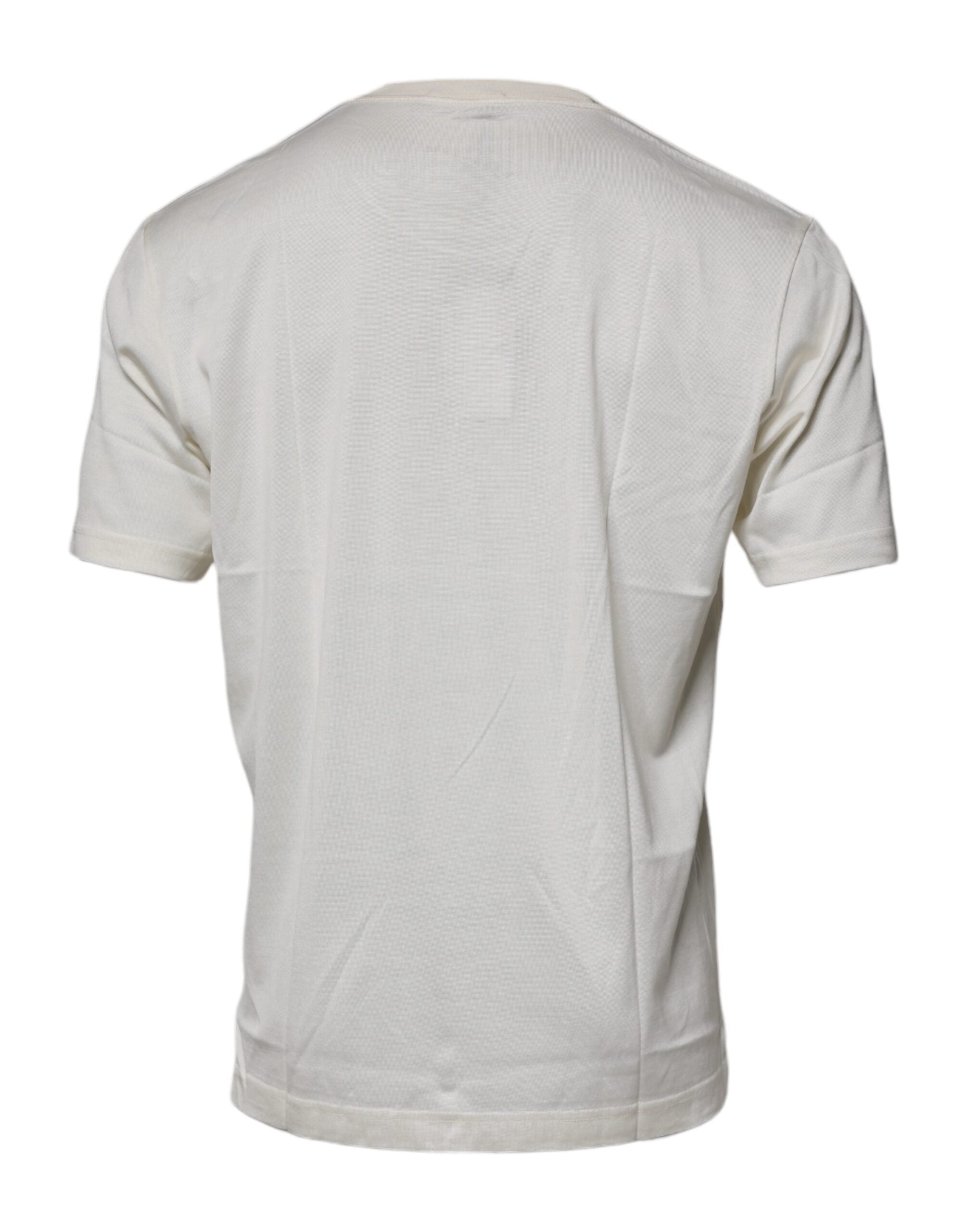 Off-White Rundhals-T-Shirt Kurzarm