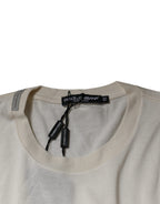 Off-White Rundhals-T-Shirt Kurzarm