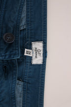 Blaue Chino aus Baumwolle mit geradem Bein