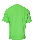 Green DG Logo Cotton Crew Neck T-shirt