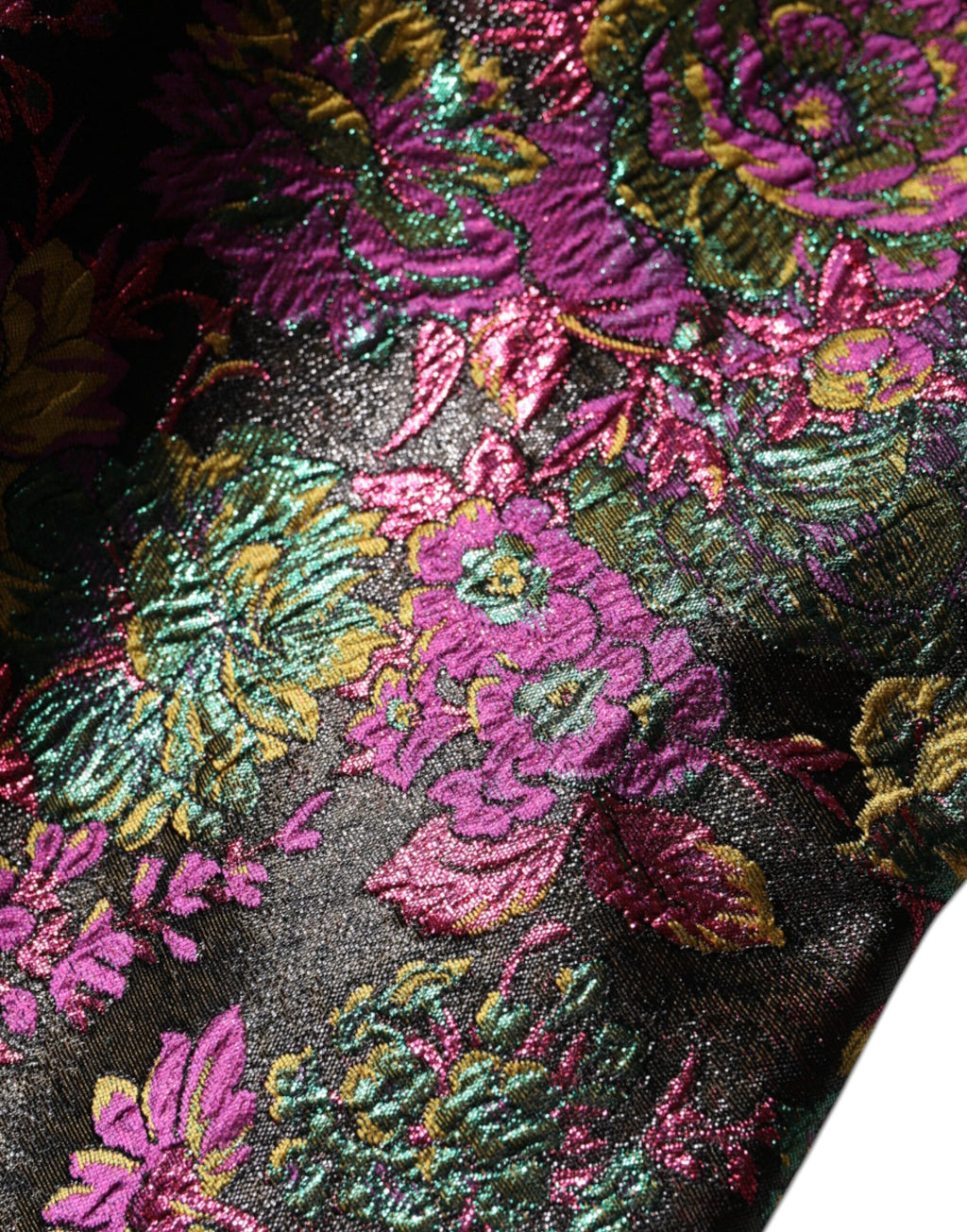 Mehrfarbige Blumen-Jacquard-Kurzjacke
