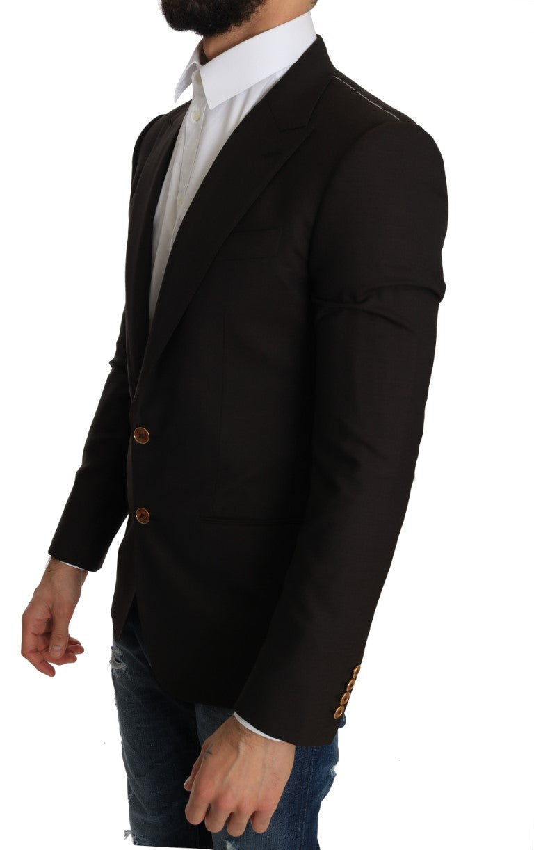 Braune Wolle SICILIA Jacke Mantel Blazer