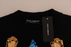 Fairy Tale Crystal schwarzer Kaschmirpullover