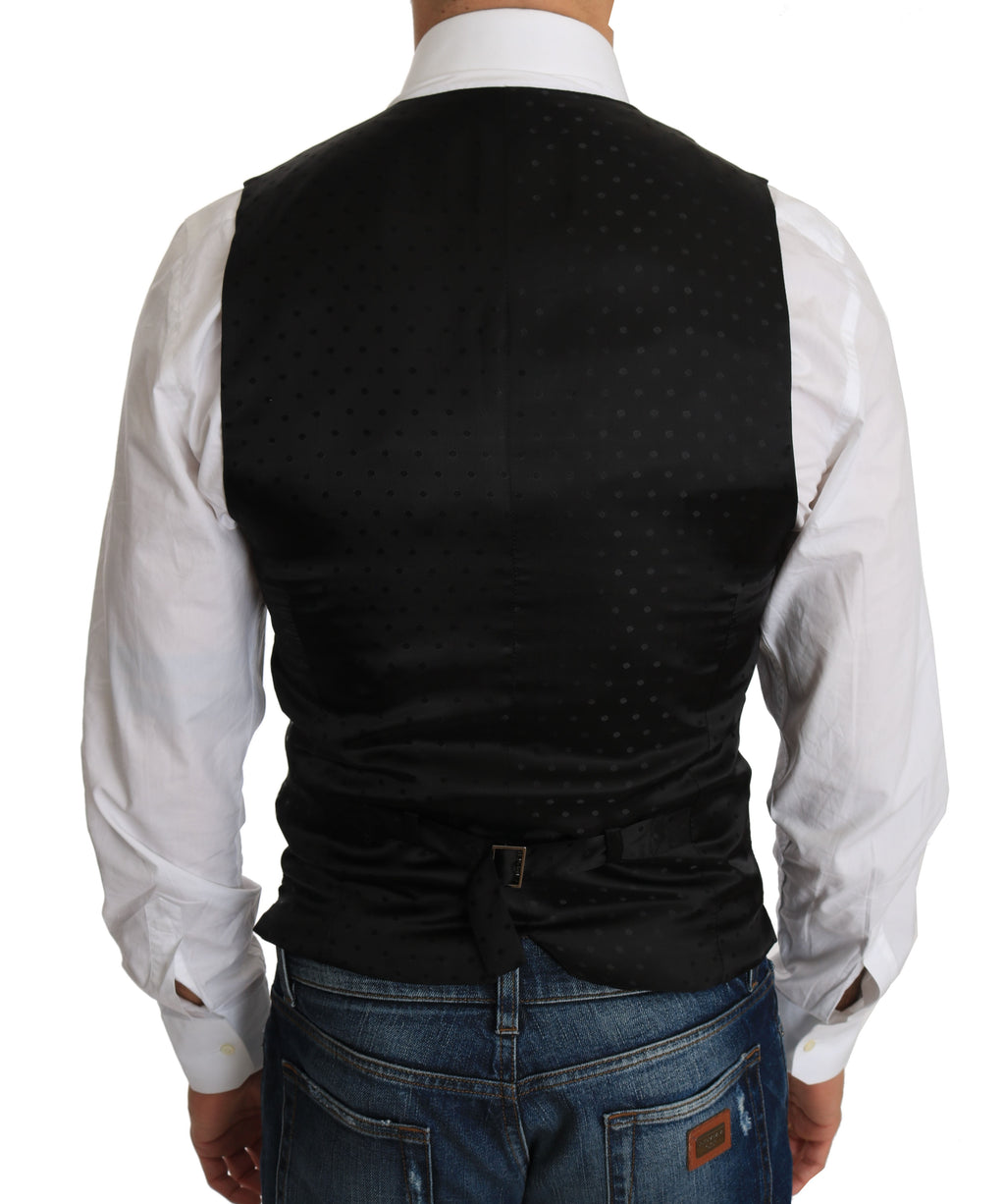 Schwarze Wollkleidweste