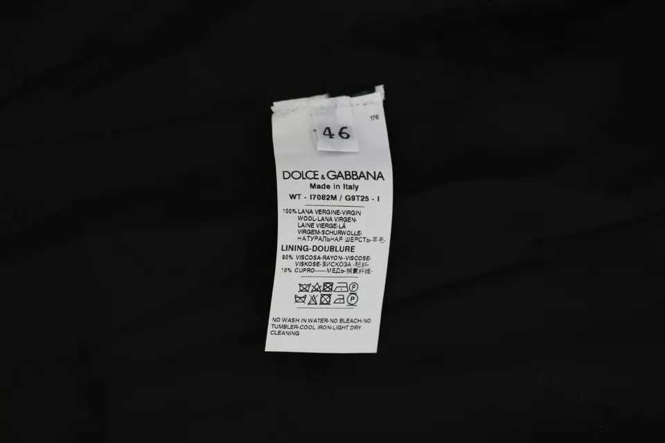 Weste aus schwarzer Wolle mit Logo