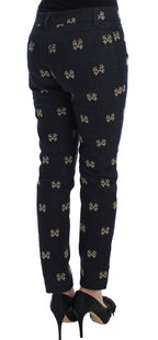 Blue Key Bestickte Slim Fit KATE Jeans
