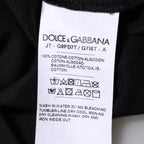 Schwarzes T-Shirt aus Baumwolle mit Logo-Print und Rundhalsausschnitt