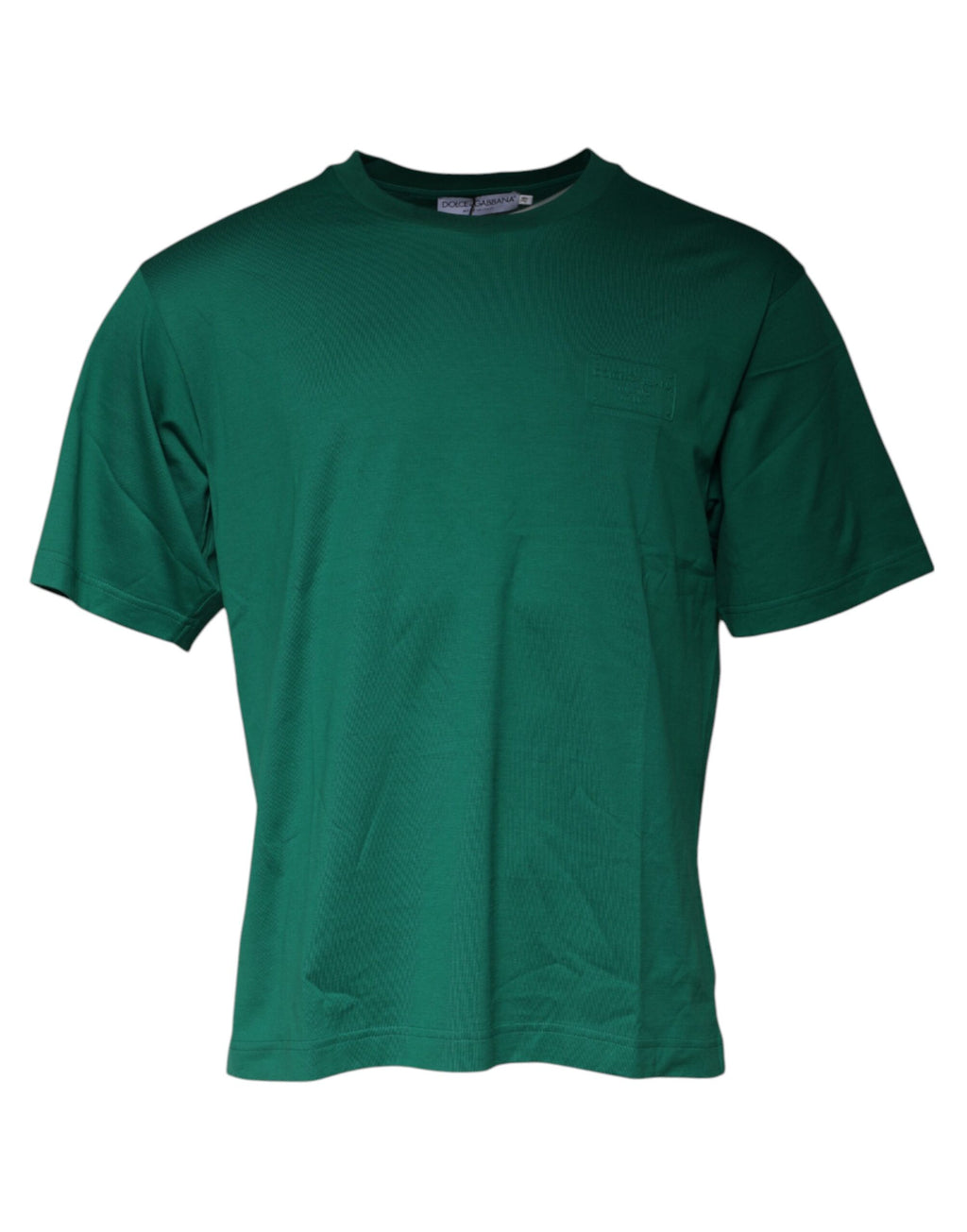 Grünes Logo Rundhals-T-Shirt Kurzarm