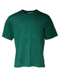 Grünes Logo Rundhals-T-Shirt Kurzarm