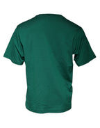 Grünes Logo Rundhals-T-Shirt Kurzarm