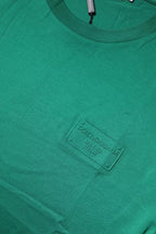 Grünes Logo Rundhals-T-Shirt Kurzarm