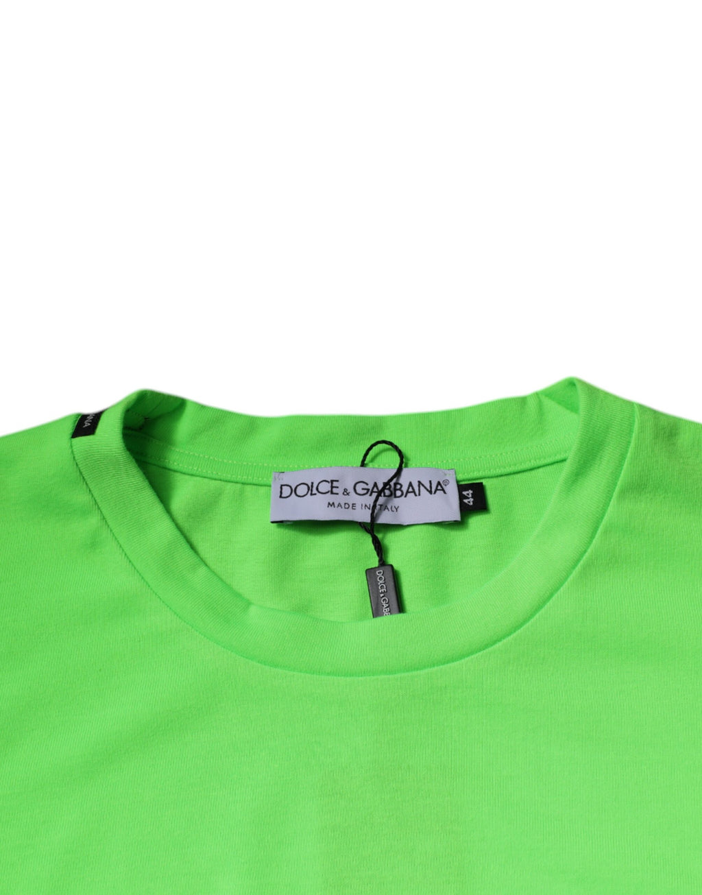 Grünes Logo Polyester Rundhals T-Shirt