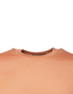 Maglione a maglia corta girocollo in lana beige