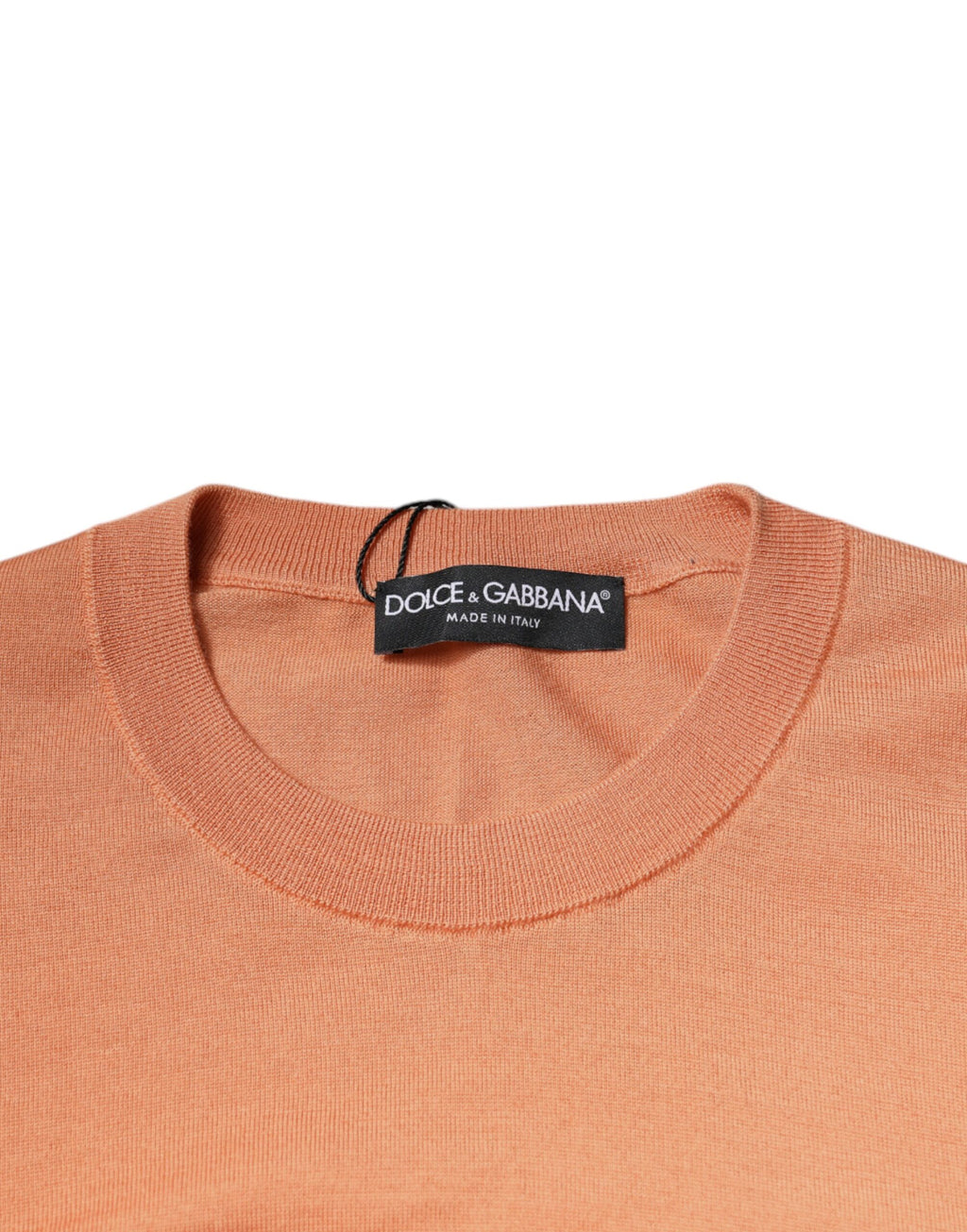 Maglione a maglia corta girocollo in lana beige
