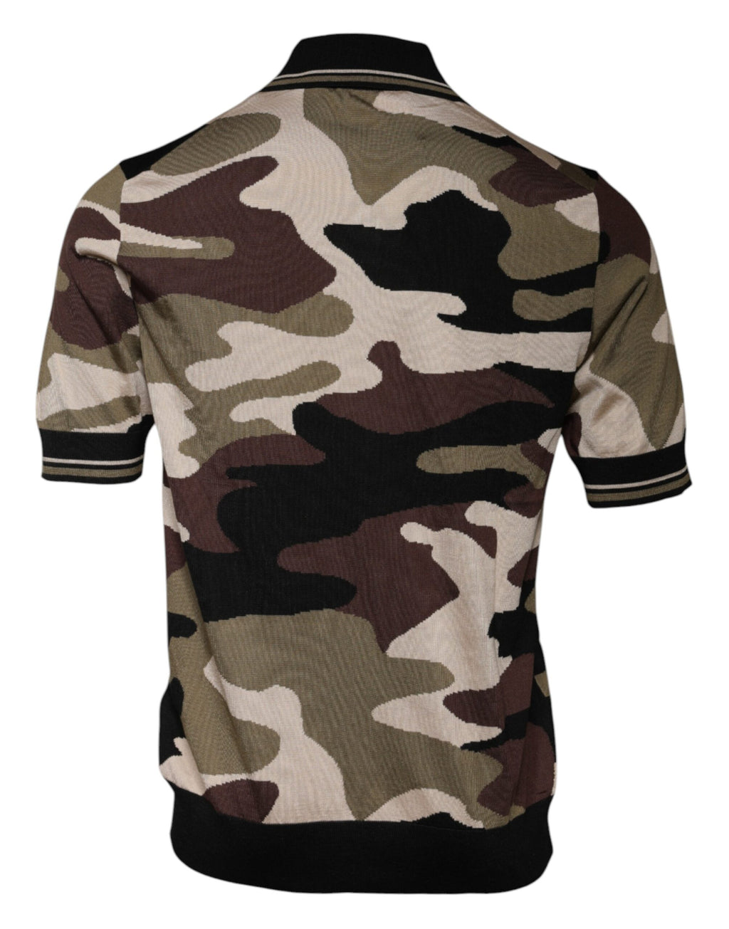 Mehrfarbiges Camouflage Polohemd mit Kragen