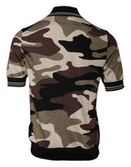 Mehrfarbiges Camouflage Polohemd mit Kragen