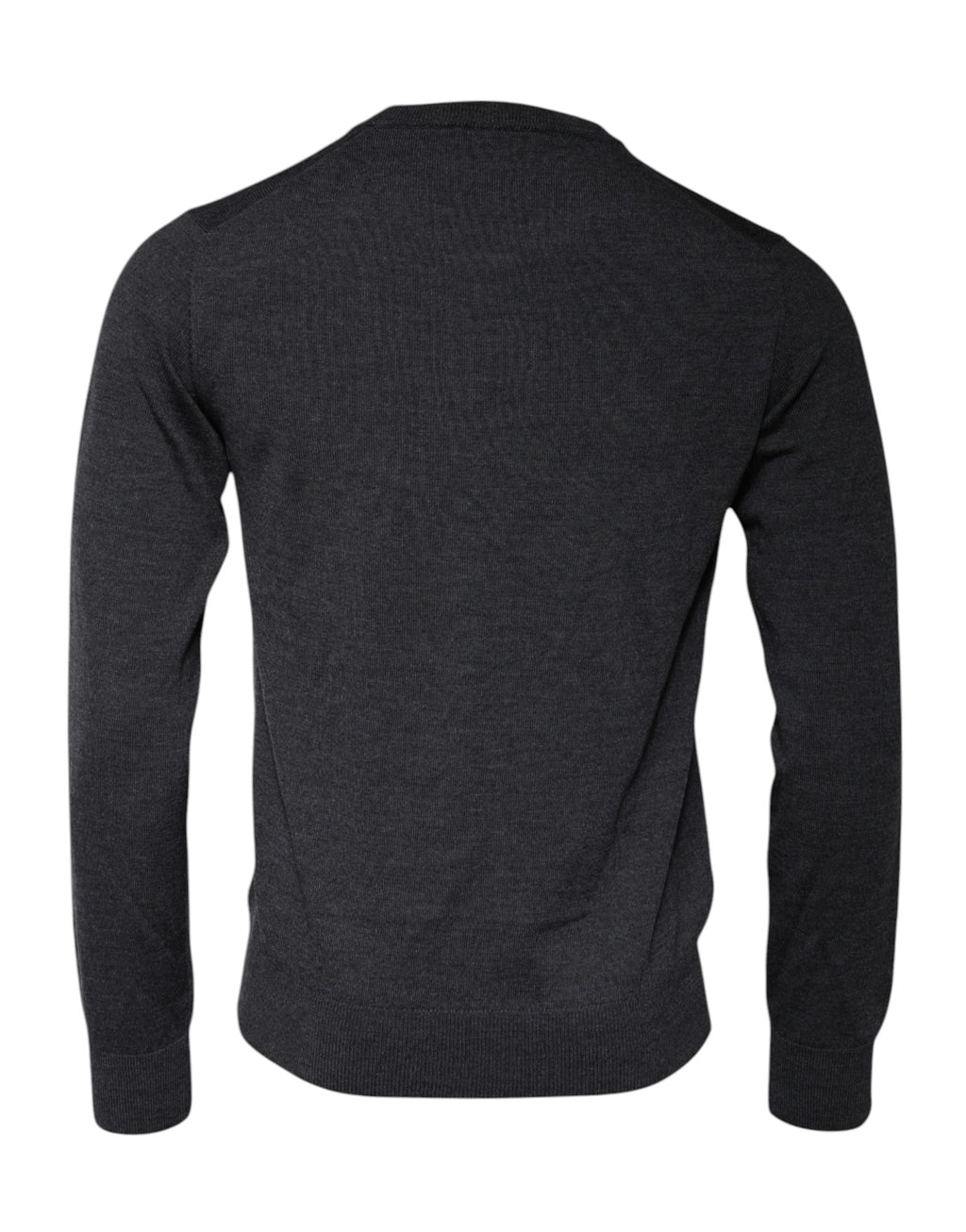 Dunkelgrauer DG-Logo Pullover mit Rundhalsausschnitt