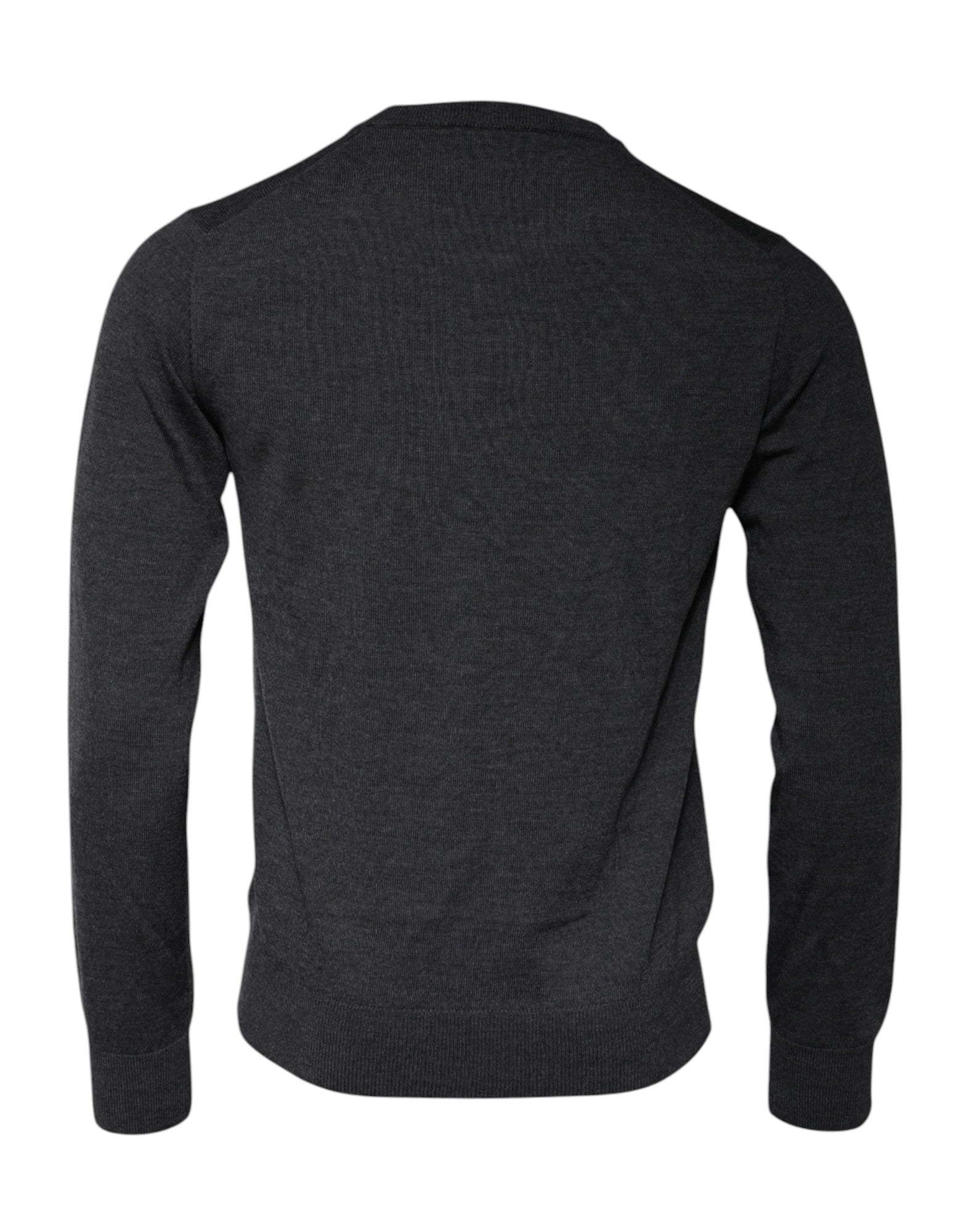 Dunkelgrauer DG-Logo Pullover mit Rundhalsausschnitt