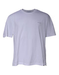 Weißes Logo Baumwoll-T-Shirt mit Rundhalsausschnitt und kurzen Ärmeln