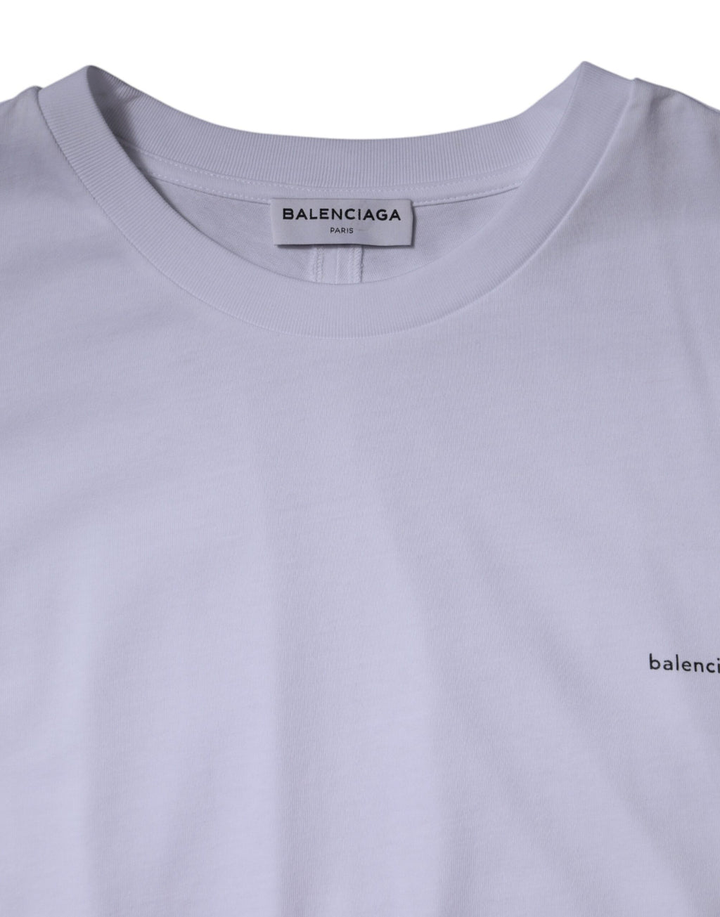 Weißes Logo Baumwoll-T-Shirt mit Rundhalsausschnitt und kurzen Ärmeln