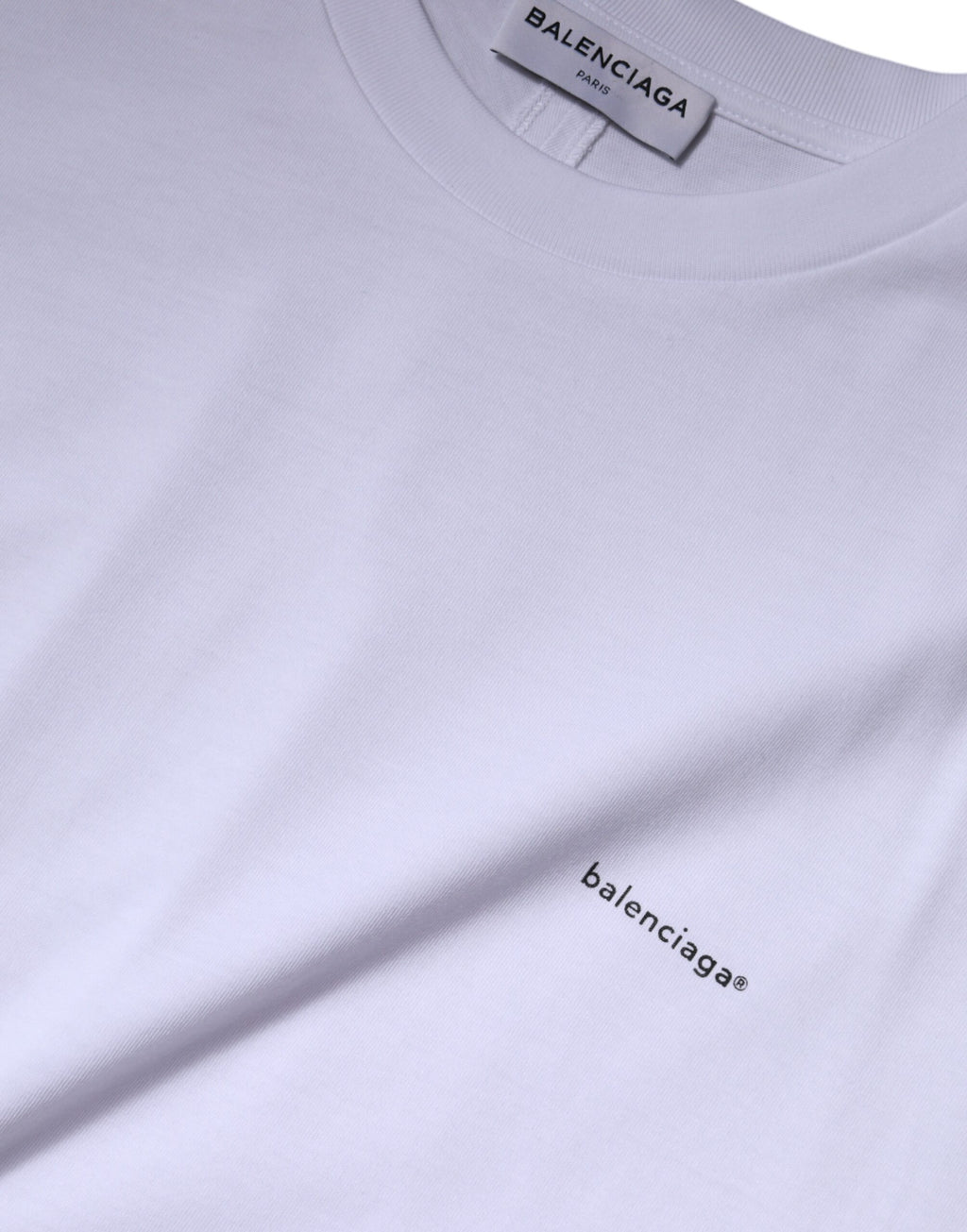 Weißes Logo Baumwoll-T-Shirt mit Rundhalsausschnitt und kurzen Ärmeln