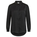 Schwarze Polyesterbluse