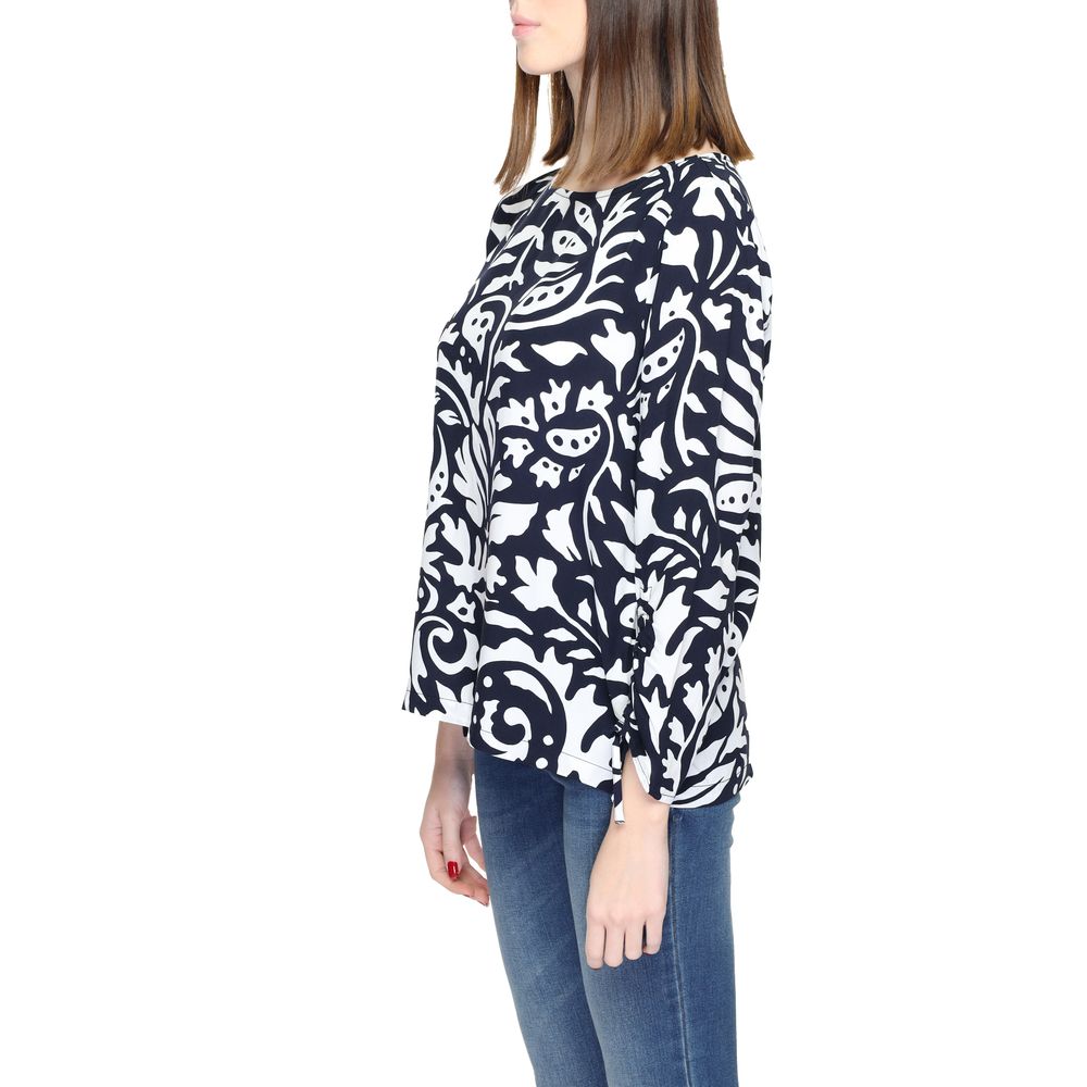 Camicia in viscosa blu