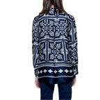 Blaue Viskosebluse