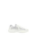 Weiße Polyamid Low Top Sneaker