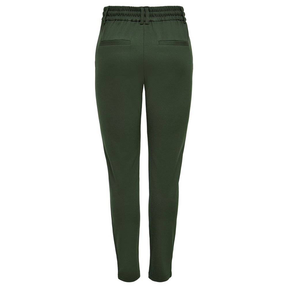 Pantaloni casual in viscosa verde