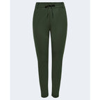 Pantaloni casual in viscosa verde