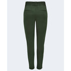 Pantaloni casual in viscosa verde