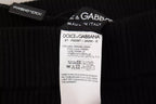 Schwarze High-Waist Stretch-Leggings