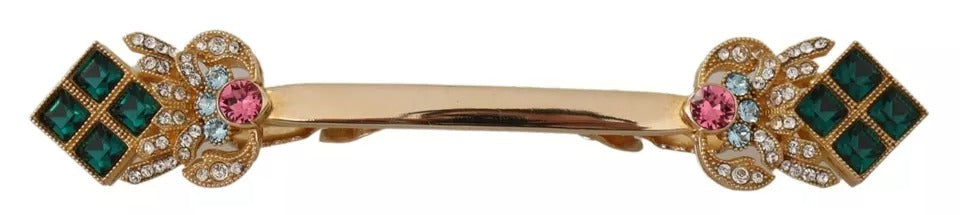 Vergoldete 925er Sterlingsilber Kristall Kragenstopper Brosche