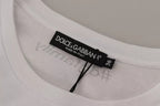 White #DGFamily Patch Top T-Shirt aus Baumwolle