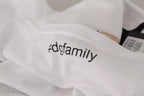 White #DGFamily Patch Top T-Shirt aus Baumwolle
