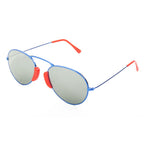 Occhiali da sole in metallo blu