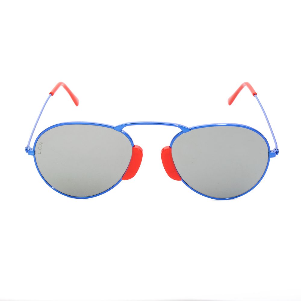 Occhiali da sole in metallo blu
