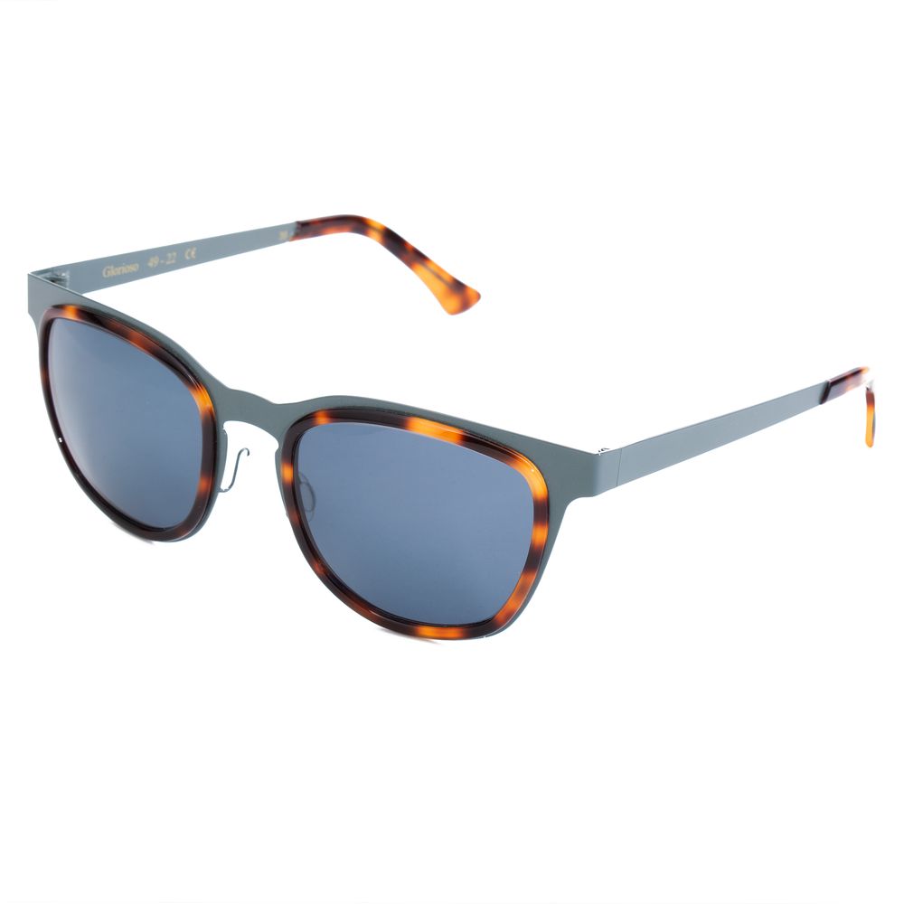 Blaue Sonnenbrille aus Edelstahl