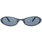 Schwarze Metallsonnenbrille