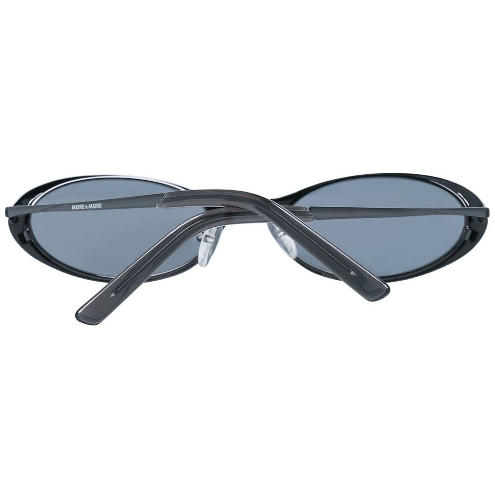 Schwarze Metallsonnenbrille