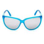 Blaue Azetat-Sonnenbrille