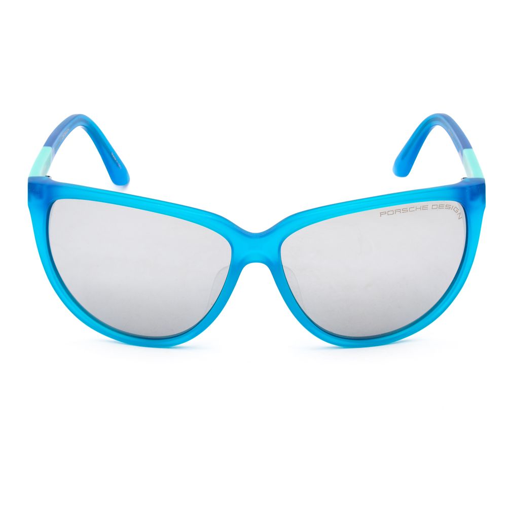 Blaue Azetat-Sonnenbrille