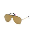 Sonnenbrille aus Roségold-Metall
