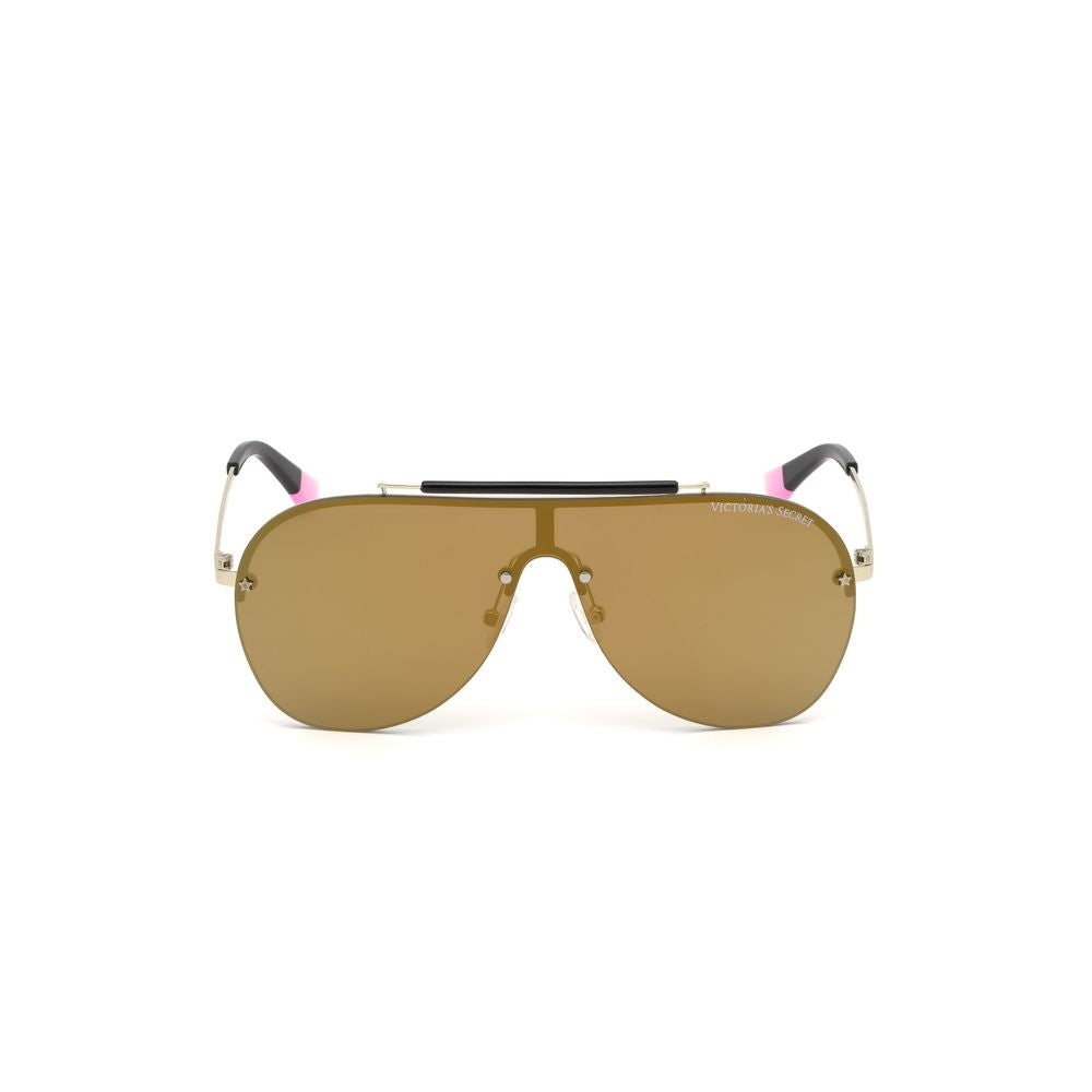 Sonnenbrille aus Roségold-Metall