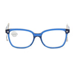 Occhiali in acetato blu