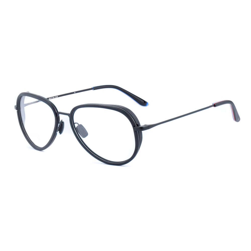 Brille aus schwarzem Edelstahl (Gestelle)